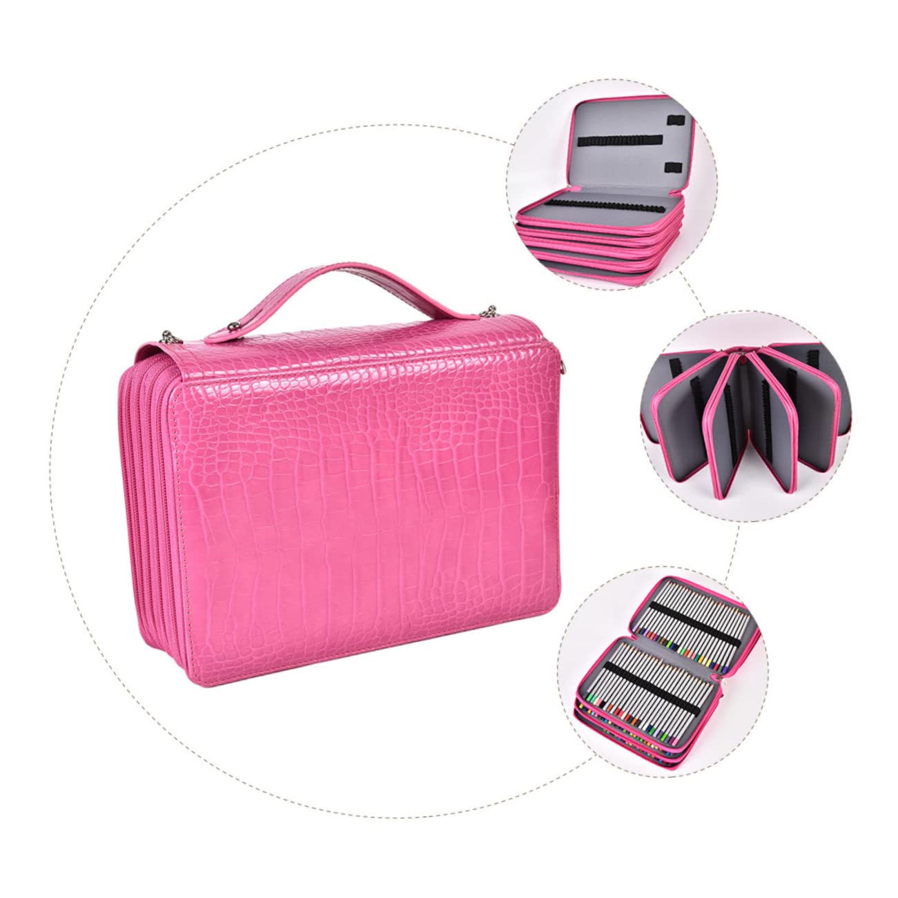 STOBOK Astuccio Portatile per Cancelleria 252 Scomparti, Borsa