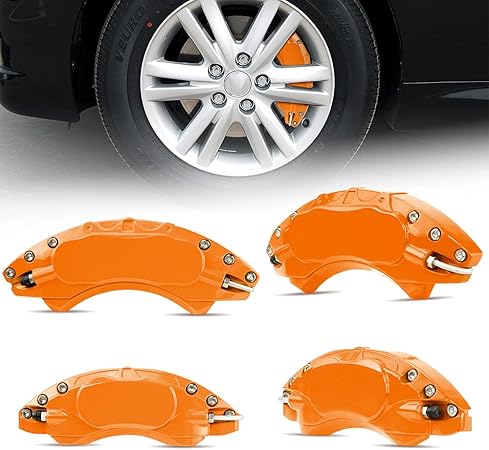Amazon トヨタ マークx 初代 1系 キャリパーカバー ブレーキキャリパーカバー アルミ製 フロント リア車輪に対応 ４点セット 耐熱性 車種専用設計 For マークx Mark X Grx1 Grx121 Grx125型 04 11 09 10 オレンジ ブレーキキャリパーカバー 車 バイク