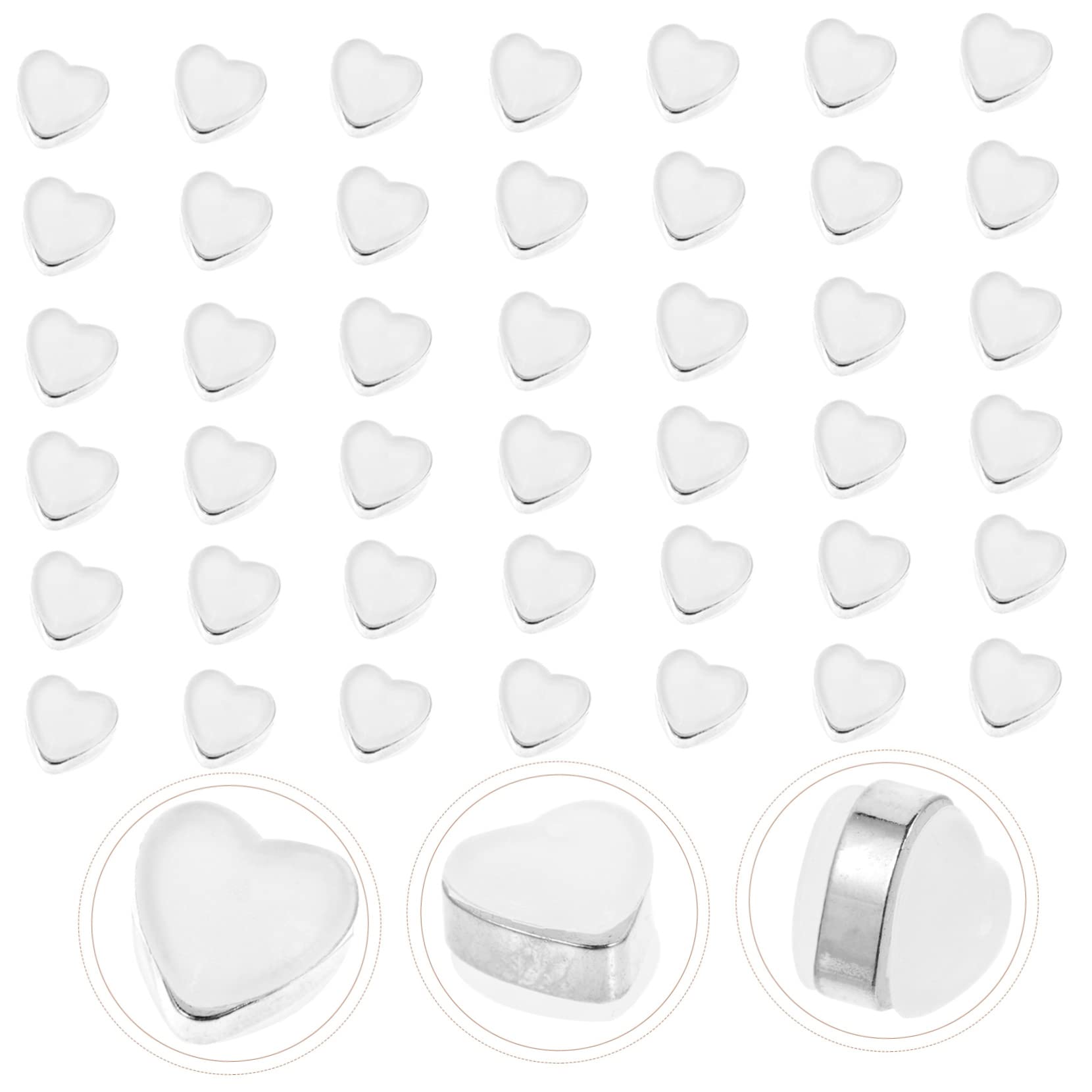 EXCEART 3 Set Di Fermagli Per Orecchini A Forma Di Cuore Fermagli Per Orecchini in Silicone Fermagli Per Orecchini Con Chiusura Eleganti Accessori Per Gioielli 100 Pezzi * 3