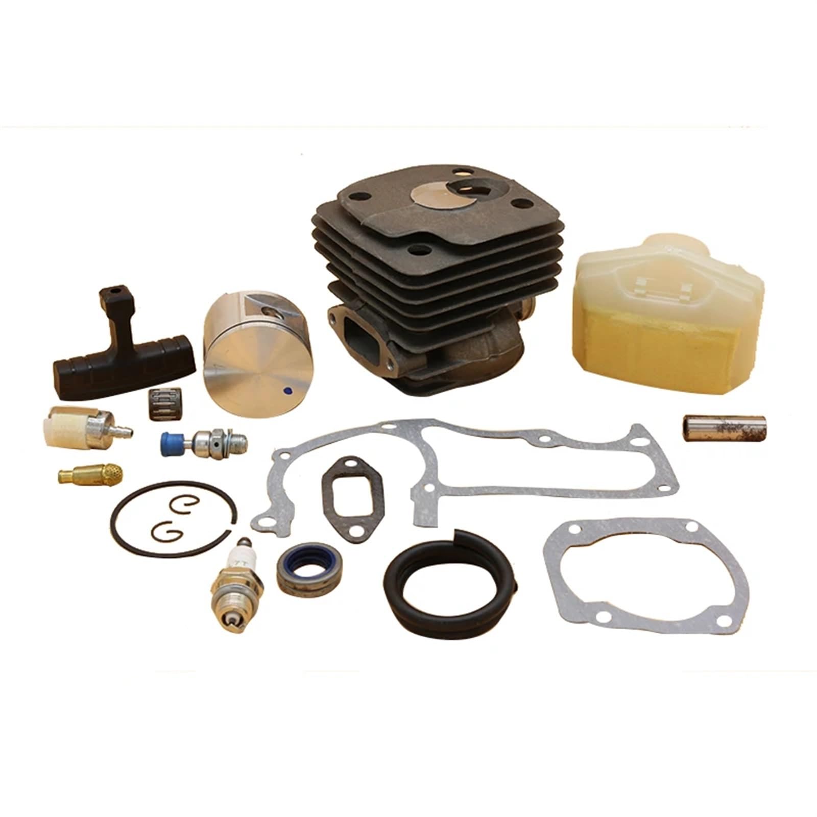 Conjunto de pistón de cilindro de 48/50 mm, filtro de aire, junta de manguera de combustible, kit de bujías, for Husqvarna, 365 372, piezas de repuesto for motosierra de jardín Filtros de aire