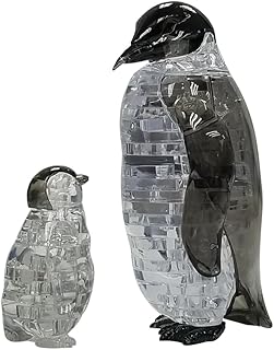 BePuzzled | Penguin and Baby Original 3D Crystal Puzzle, Ages 12 and Up