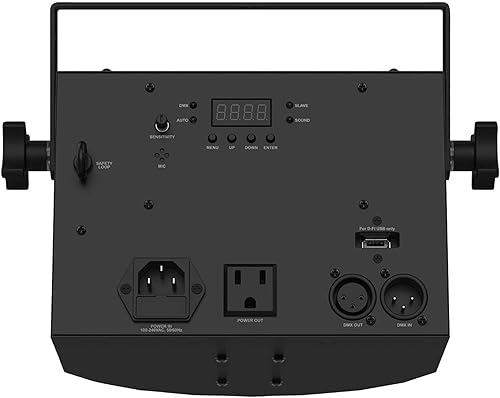 Miniatura 5 de Chauvet DJ Mini Kinta ILS - Paquete de luces LED compactas con cable DMX y paño de pulido de Austin Bazaar