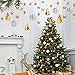 pinkblume Christmas Decorations Clearance-Metallic 3D Xmas Tree Garland,3D Hanging Large Snowflake,Paper Star Banners for Gold and Silver Christmas,New Year,Holiday Party Decorations