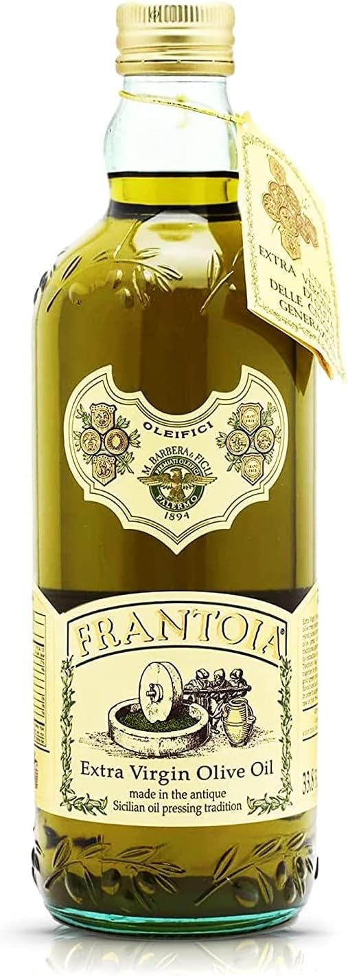 Extra Virgin Olive Oil from Italy - Fruity, Unfiltered, Cold Extracted Authentic Sicilian Olive Oil - Fresh Harvest, Imported From Italy - 33.8 fl oz - Pack of 1