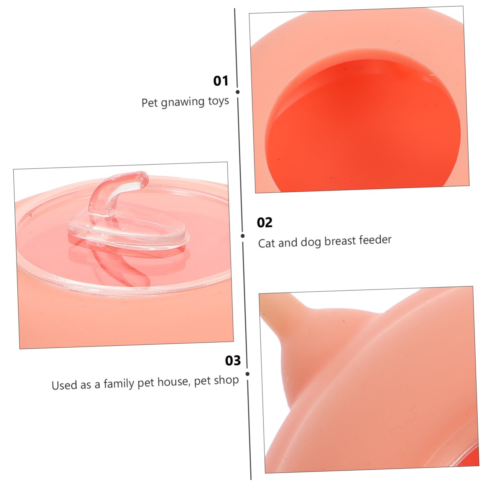 Biberon per Cuccioli e Gattini in Silicone, Rosa, Facile da Pulire, 1 Tettarella, per L’Allattamento dei Piccoli Animali | Facile da Pulire, per Piccoli Animali Domestici, Accessorio per Alimentazione e Allattamento