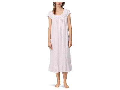 Eileen West Cotton Knit Cap Sleeve Long Nightgown Women