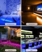 FUPT LED Strip 20M, RGB LED Streifen, Farbwechsel LED Lichterkette mit Fernbedienung, App-steuerung, Musikmodus, Timer-Einstellung, LED Band für Haus Schlafzimmer TV KücheDeko – Ansicht 6