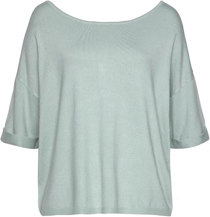LASCANA Women's Oversized Reversible Sweater - Lightweight, Cozy Pullover for Casual Wear