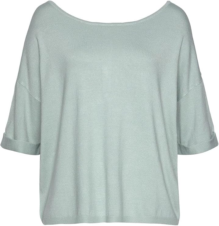 LASCANA Women's Oversized Reversible Sweater - Lightweight, Cozy Pullover for Casual Wear
