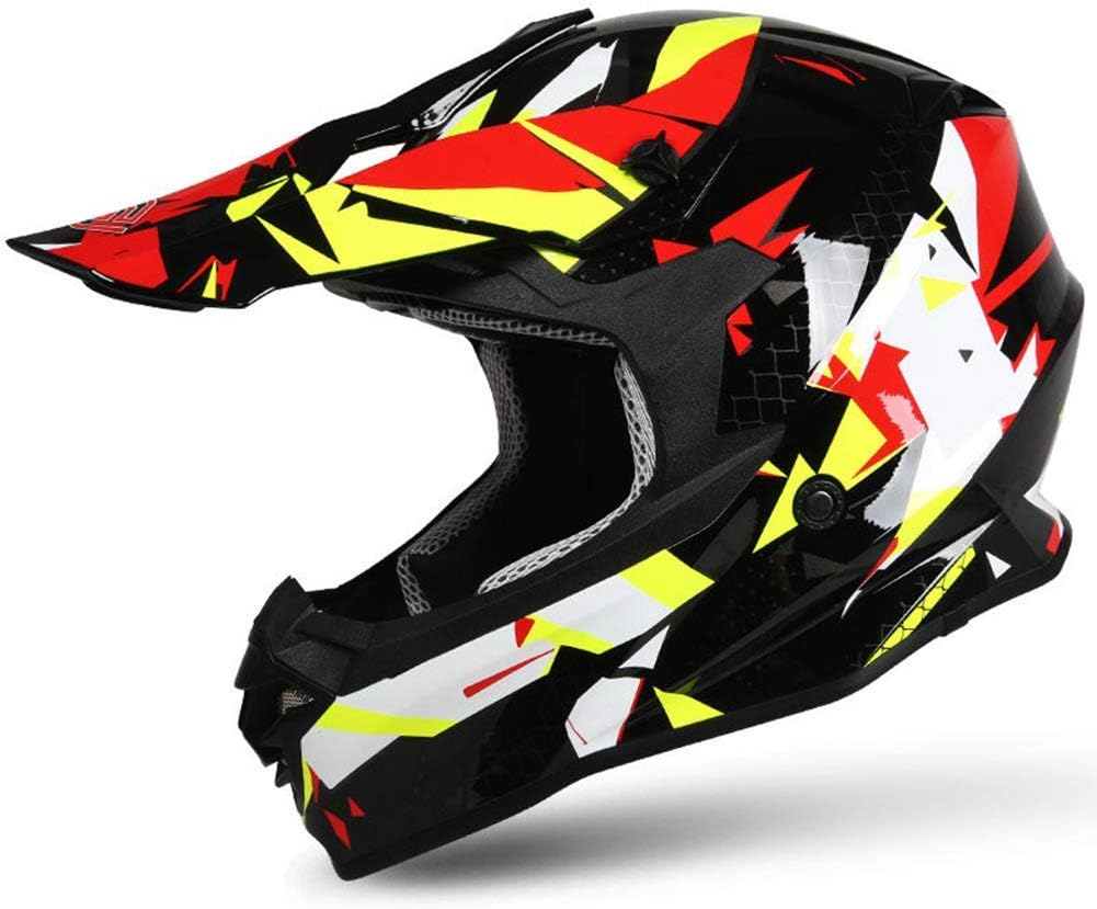 オートバイヘルメットフルフェイスメンズパーソナリティオフロードバイクヘルメット快適な通気性モトクロスヘルメット
