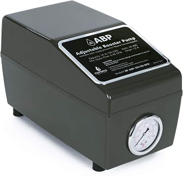 Express Water Adjustable Water Booster Pump, 50 to 100 GPD, Easy Setup | Increases Water Pressure for Faster Filtration, Simple Installation, Compact Design, Compatible with Reverse Osmosis Systems
