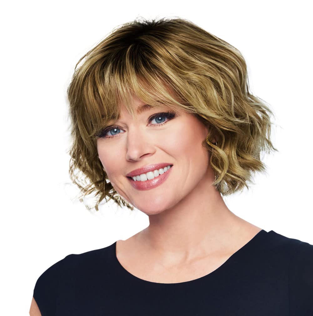 Hair u wear Hairdo Sweetly Waved Cropped Chin Length Soft Waves Wig, Average Cap Size, R11S Glazed Mocha