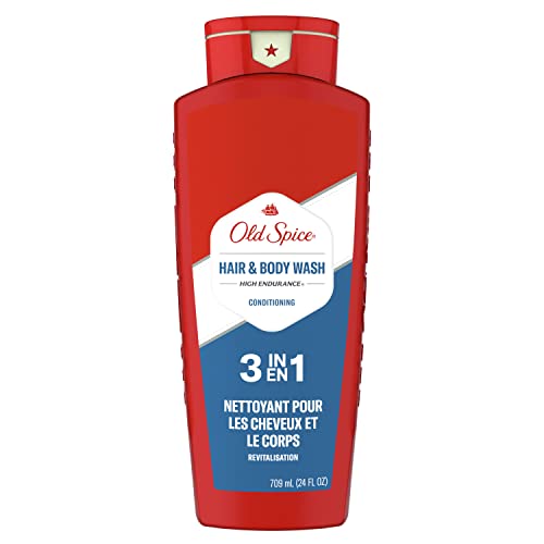 Old Spice Refreshing 2-in-1 Hair & Body Wash Conditioner for Men, High Endurance, 3X Defense, 24/7 Shower Fresh with Lasting Scent, Scented, 24 oz