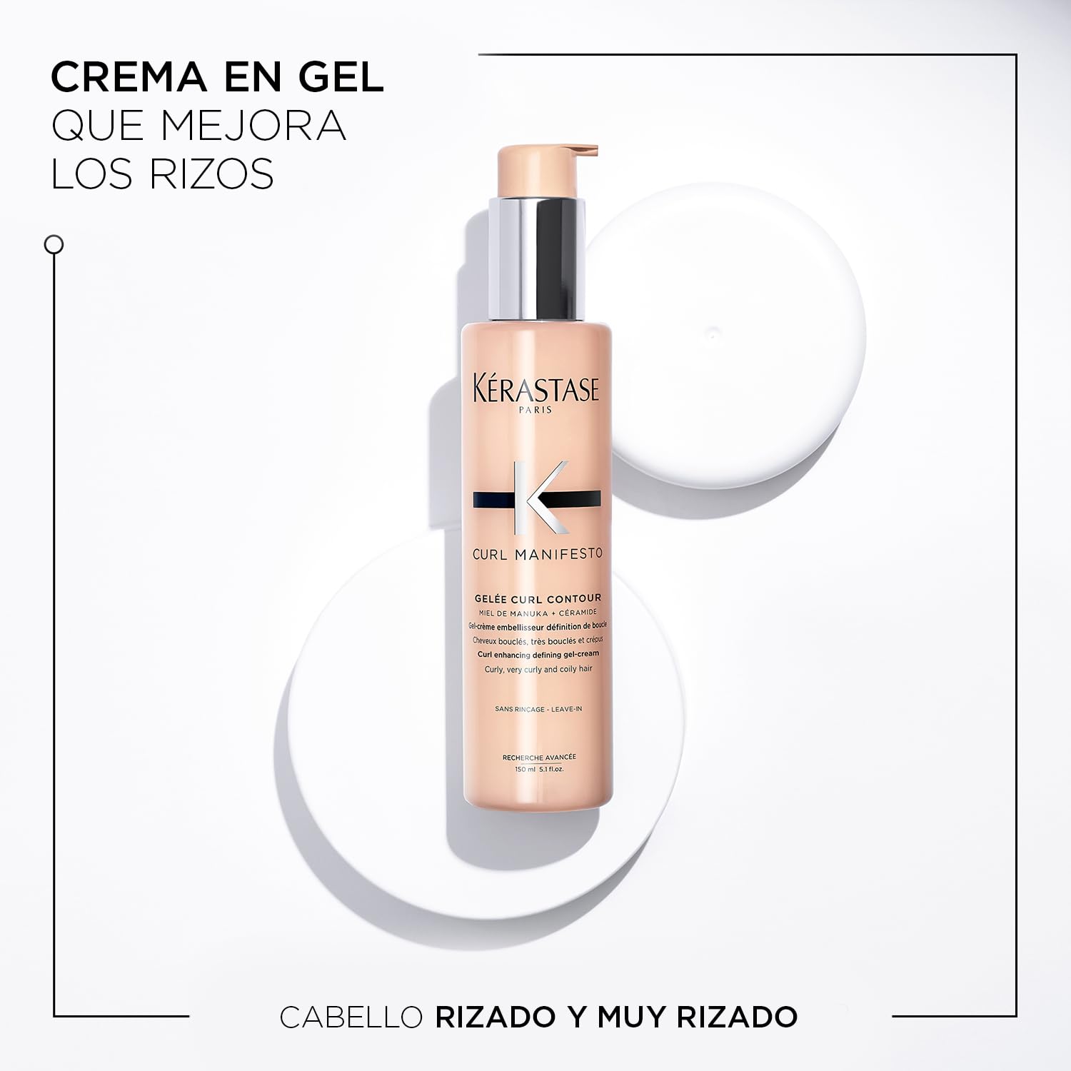 Kérastase, Curl Manifesto, Gel-Crema Idratante & Modellante, Per Capelli Mossi, Ricci e Crespi, Gelée Curl Contour, 150 ml
