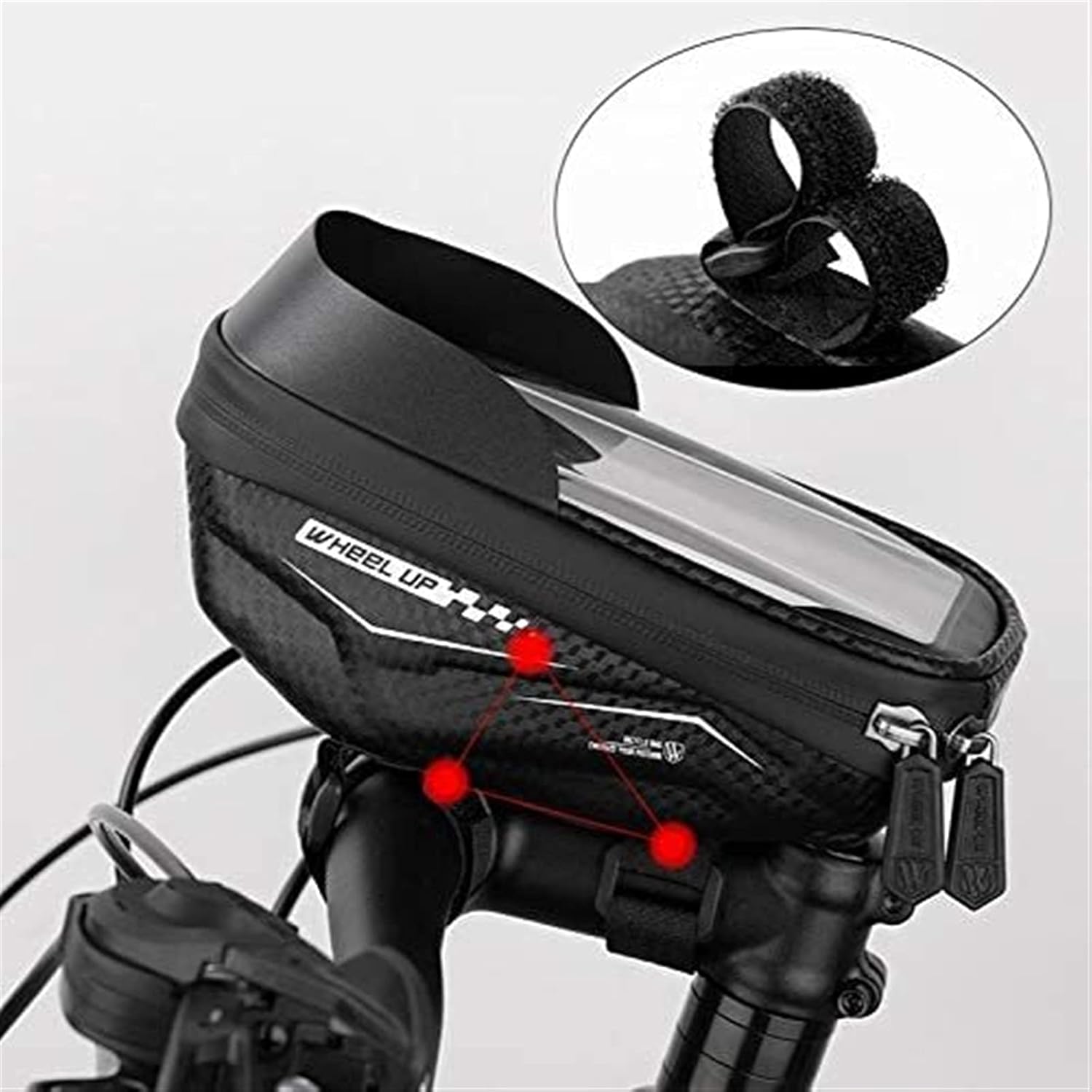 EVA Bicycle Bag, Touch Screen Mobile Phone Bag, Mountain Bike Bicycle Handlebar Bag, Riding Handlebar Bag Equipment