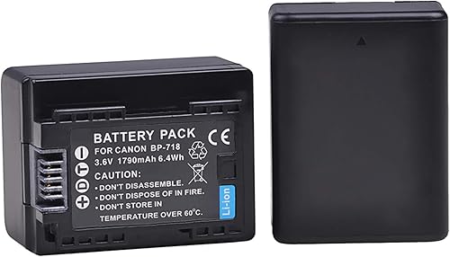 Miniatura 3 de Paquete de baterías para videocámara Canon VIXIA HF R300 R400 R500 HD