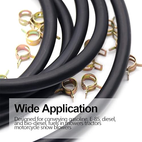Miniatura 5 de Línea de combustible de 10 pies para Kawasaki Kohler Briggs & Stratton Honda Predator Champion Generac Motores de motocicleta, sopladores de nieve