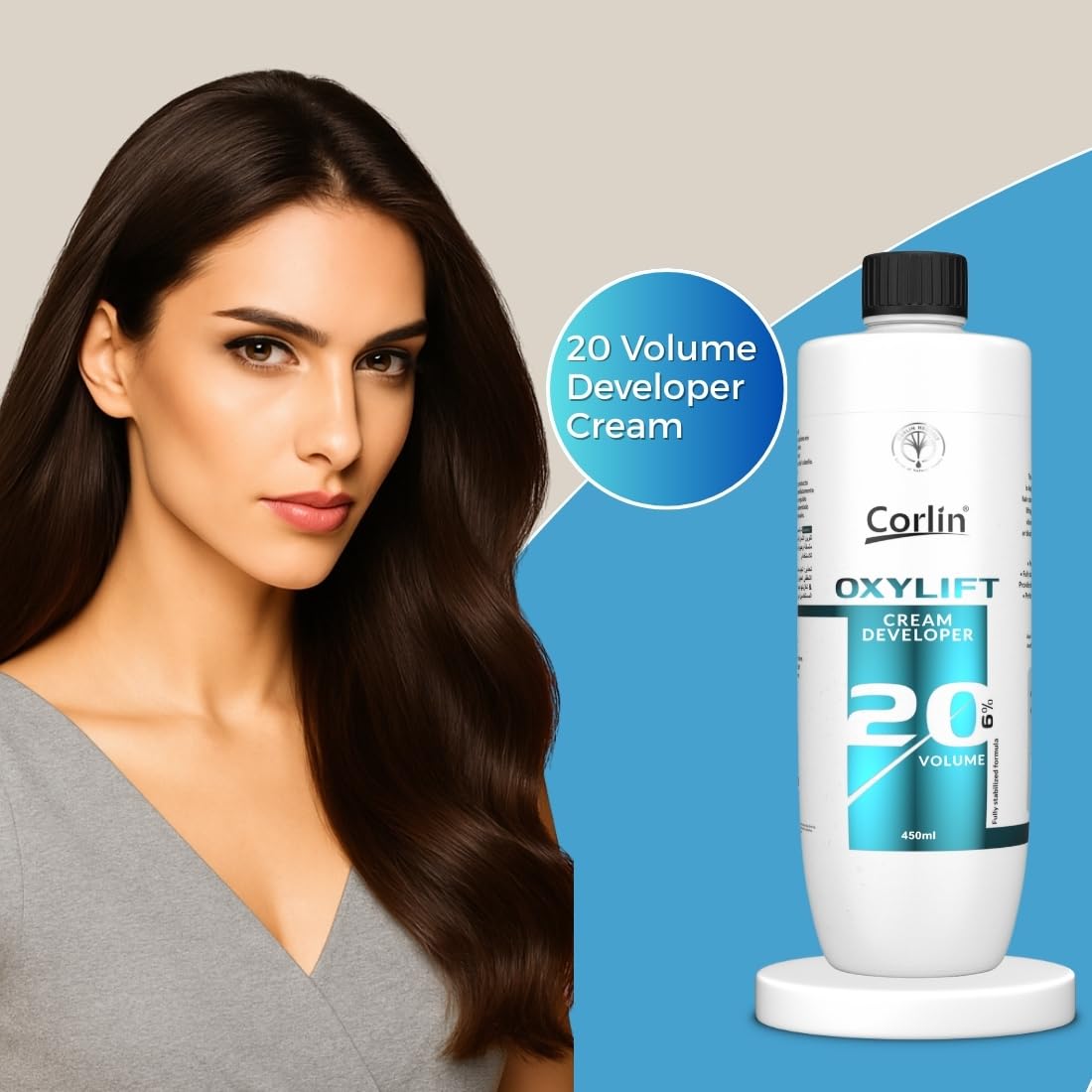 Professional Hair Color Developer 20 Volume 6% - 1000ml | Cream Developer for Hair Colour | 2in1 Formula Hair Developer + Hair Spa with Pro Vitamin B5 1