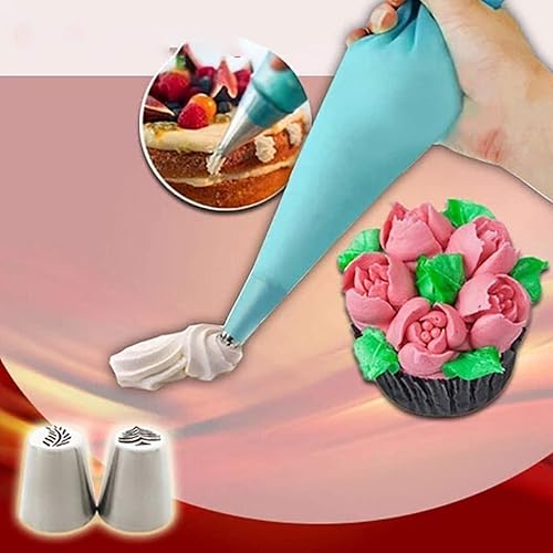 Miniatura 3 de Juego de boquillas de Navidad, 15 piezas, boquillas de glaseado de flores de Navidad, boquillas de decoración de pasteles, herramientas para hornear