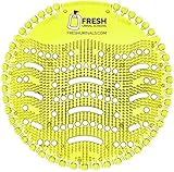 Urinal Screen Deodorizer (10 Pack) - Scent Lasts for Up to 5000 Flushes - Anti-Splash & Odor Neutralizer - Ideal for Bathroom, Restroom, Office, Restaurant, School - Yellow Lemon Fragrance