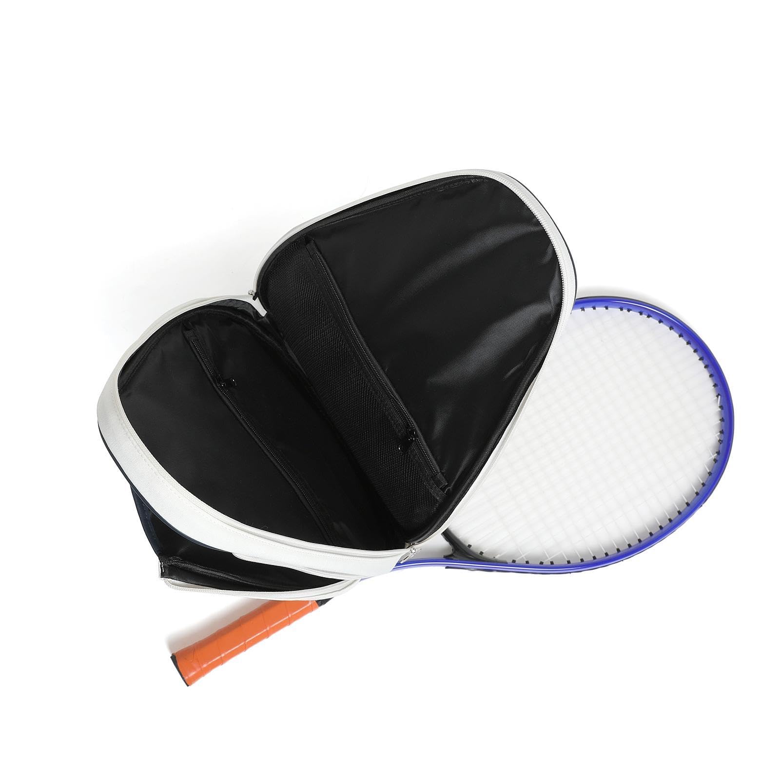 Badminton Racket Bag Protector Racket Sling Bag for Practice Training Adults White|Other Racquet Sport Accs|Sporting Goods-image-13