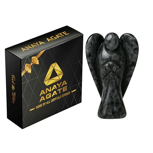 Miniatura 58 de Estatua de ángel de angelita de 2 pulgadas, hermosa piedra preciosa de ángel de la guarda, ángel de cristal natural, tallados a mano para promover