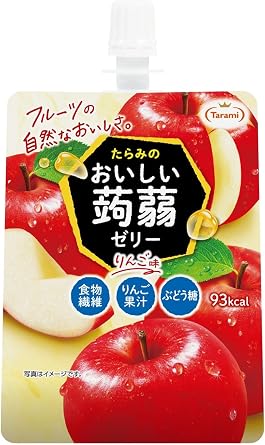 Tami Delicious Konnyu Jelly, Apple Flavor, 5.3 oz 150 g x 6 Packs