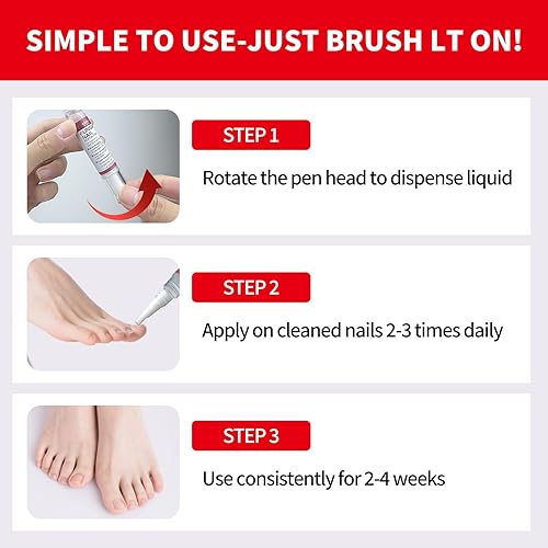 Miniatura 5 de Pluma de reparación de uñas extra fuerte para tratamiento de hongos en las uñas, reparación de uñas dañadas, amarillas, decoloradas, gruesas y
