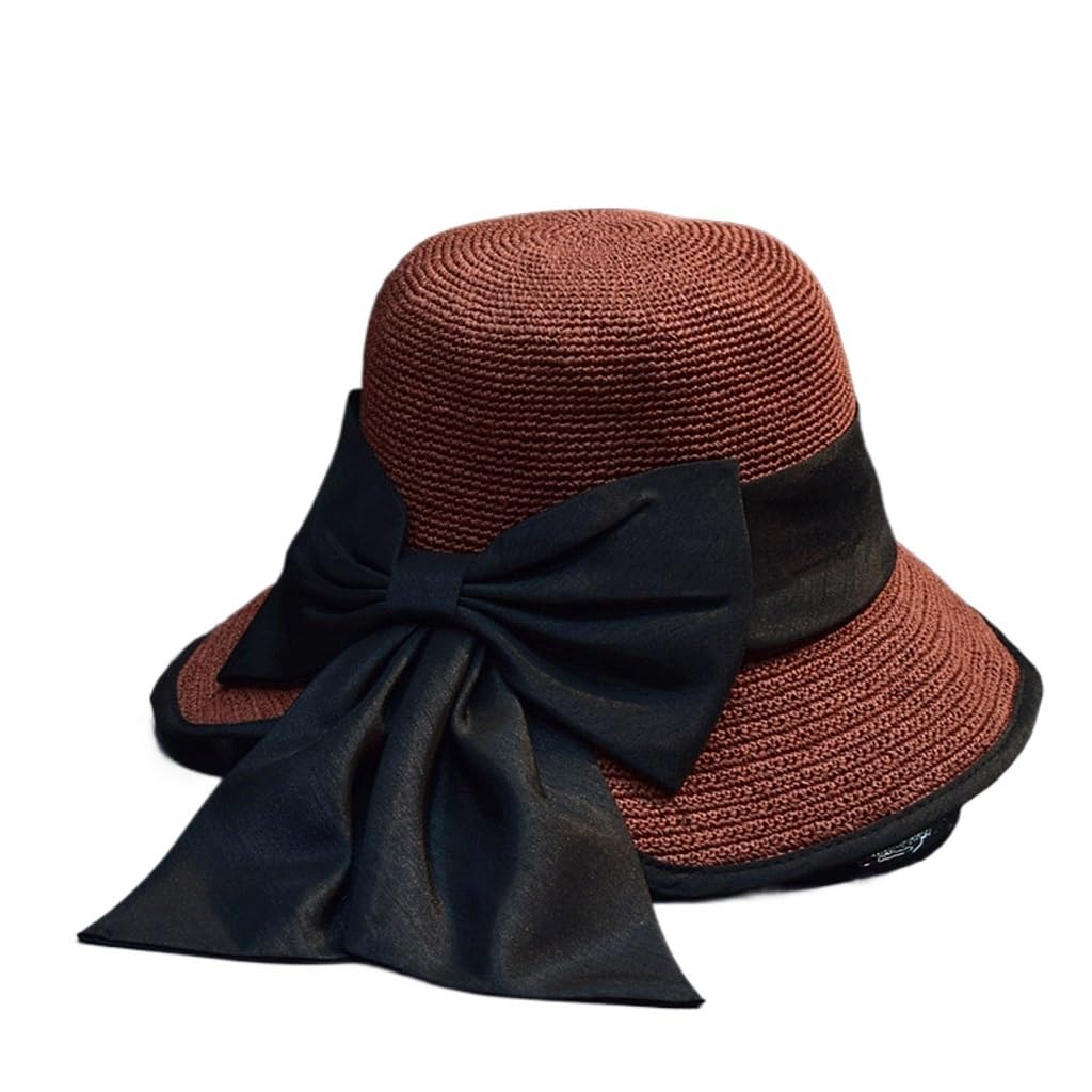 Chapeau de plage de protection solaire pliable et à ressort pour femme de la marque ZYFSHA