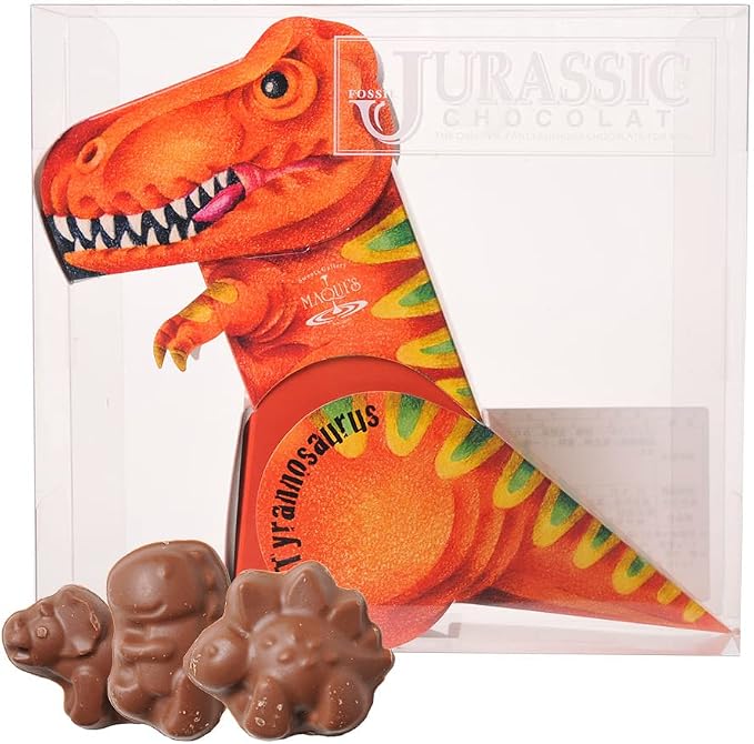 Amazon 恐竜のチョコレート ジュラシックショコラ 恐竜box チョコレート バレンタイン 22 おもしろチョコ プレゼント 面白 義理 チョコ 子供 ティラノ エンタメゴルフ チョコレート 通販