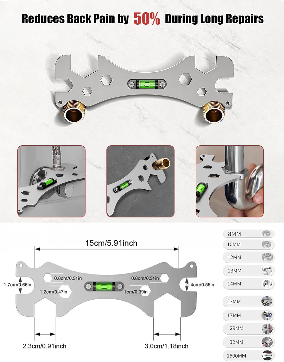 Basin Wrench Set – Ultimate, Heavy-Duty Plumbing Tool Kit for Tight Spaces, Unmatched Precision for DIY, Homeowners & Pros, Rust-Resistant, Effortless & Revolutionary Sink, Faucet & Bathroom Repairs