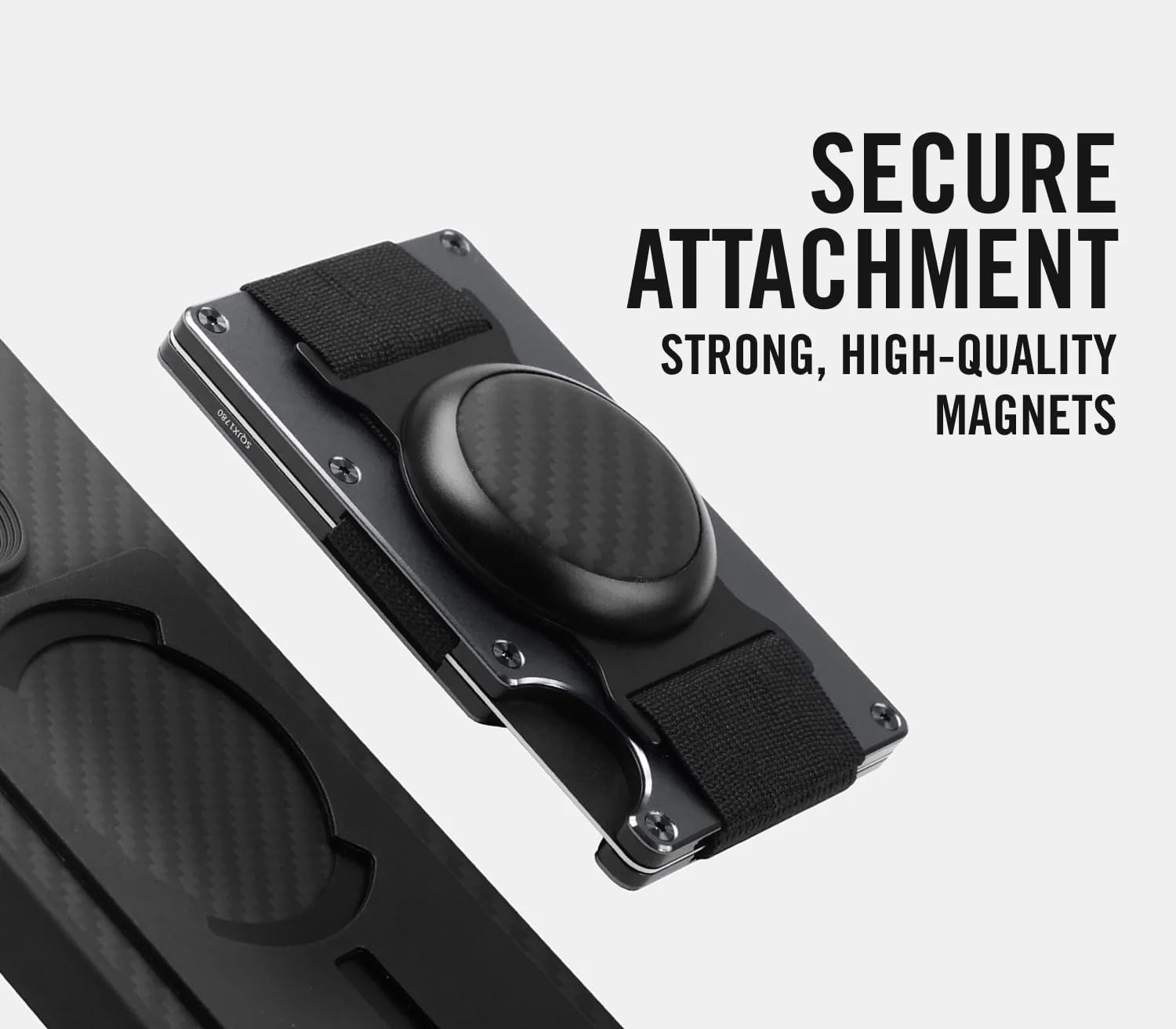Ridge Wallet for Men - Wallet and Card Holder, RFID Protected Front Pocket Wallets for Men with Integrated Cash Strap