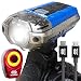 BLITZU Gator 390 USB Rechargeable LED Bike Light Set, Bicycle Headlight Front Light & FREE Rear Back Tail Light. Waterproof, Easy To Install for Kids Men Women Road Cycling Safety Commuter Flashlight
