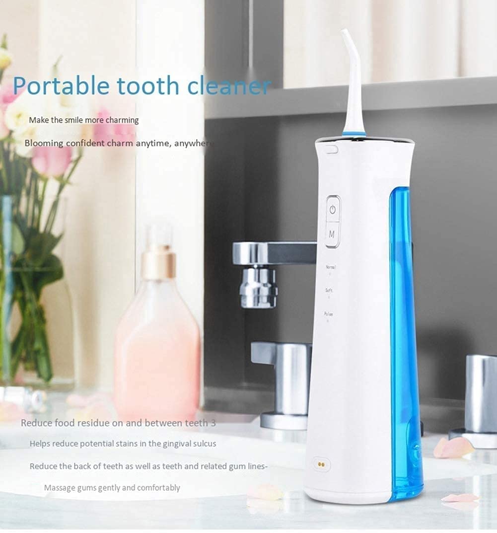 Nić wodna wata wodna bezprzewodowa woda Pick Cleaner zęby dentystyczne irygator jamy ustnej z 3 trybami i akumulatorem litowym USB