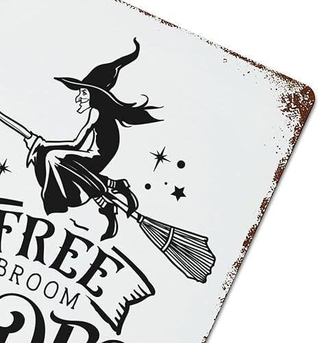 Miniatura 6 de Free Broom Rides - Letreros de metal para decoración de pared, placa de aluminio, obra de arte retro para garaje, cafetería, bar, pub, cerveza,