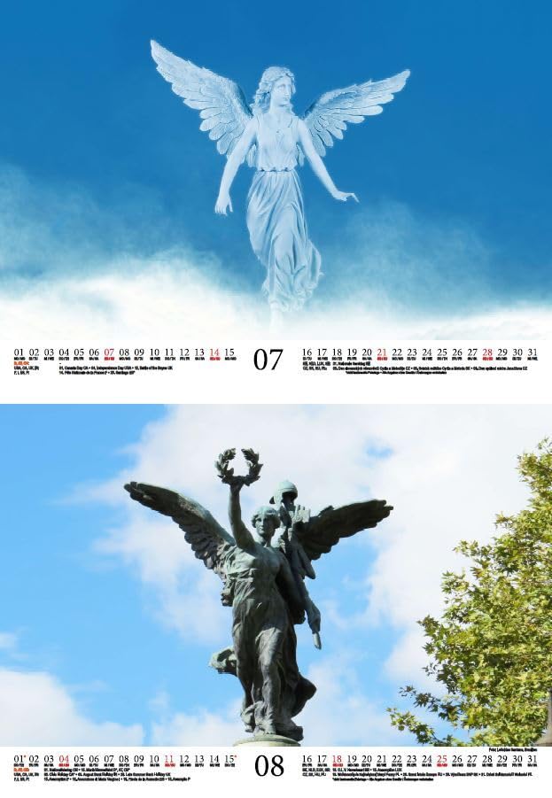 Guardian Angel Magic DIN A4 Calendar for 2024 Church Faith Angel Guardian Angel Seelenzauber, multicoloured - Image 4