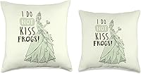 Vista 3 de Disney Princess Tiana I Do Not Kiss Frogs - Almohada de 15.7 x 15.7 in, multicolor
