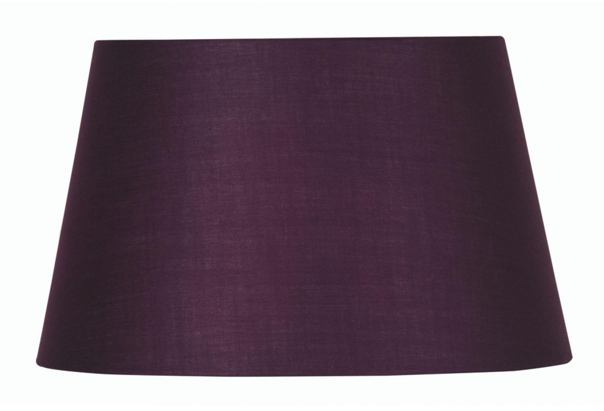 Oaks Lighting Plum Cotton Drum Shade, 14-Inch,