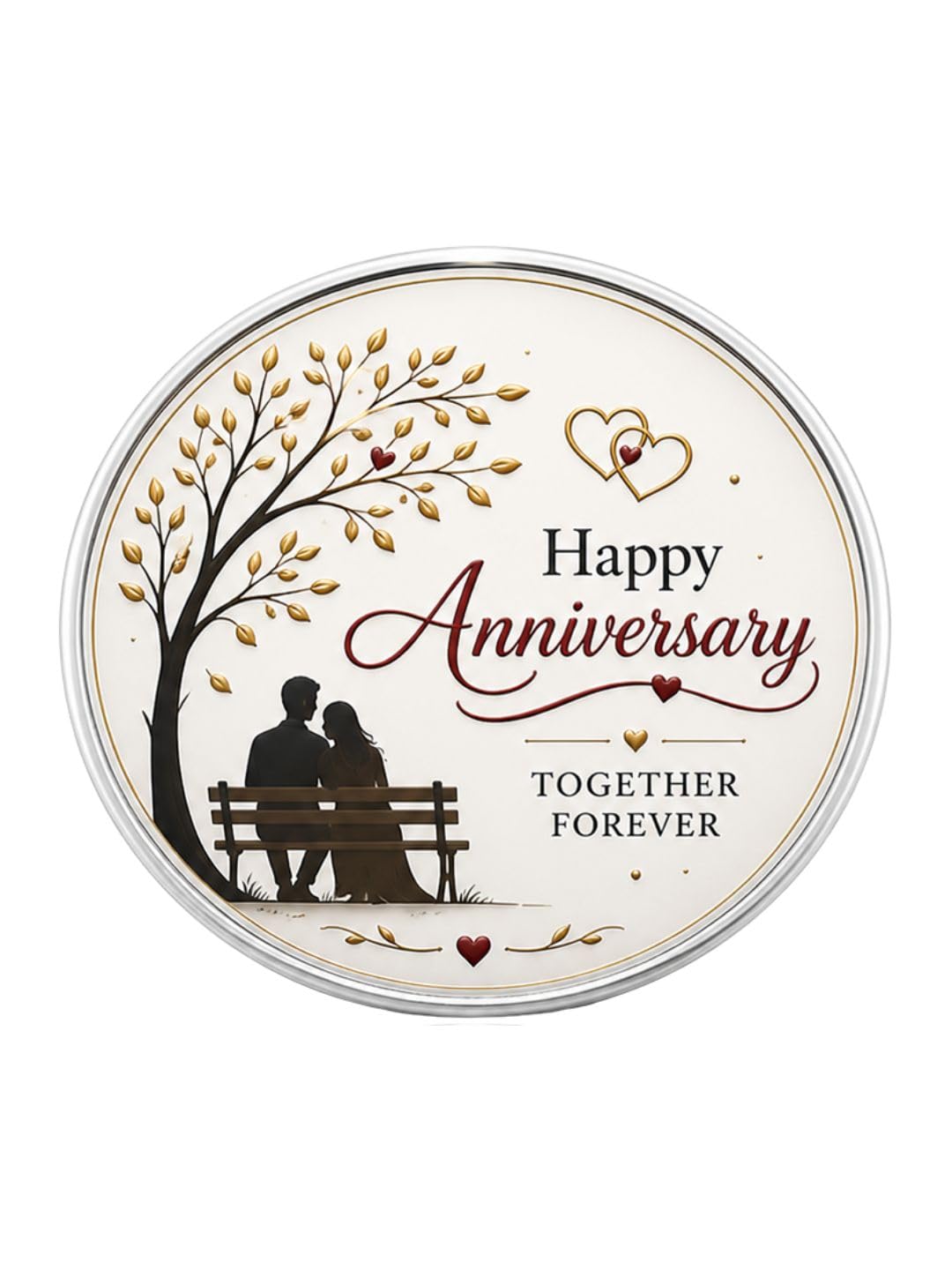999 Pure Silver Coin with Premium Gift Box | Anniversary Printed | BIS Hallmarked-image-23