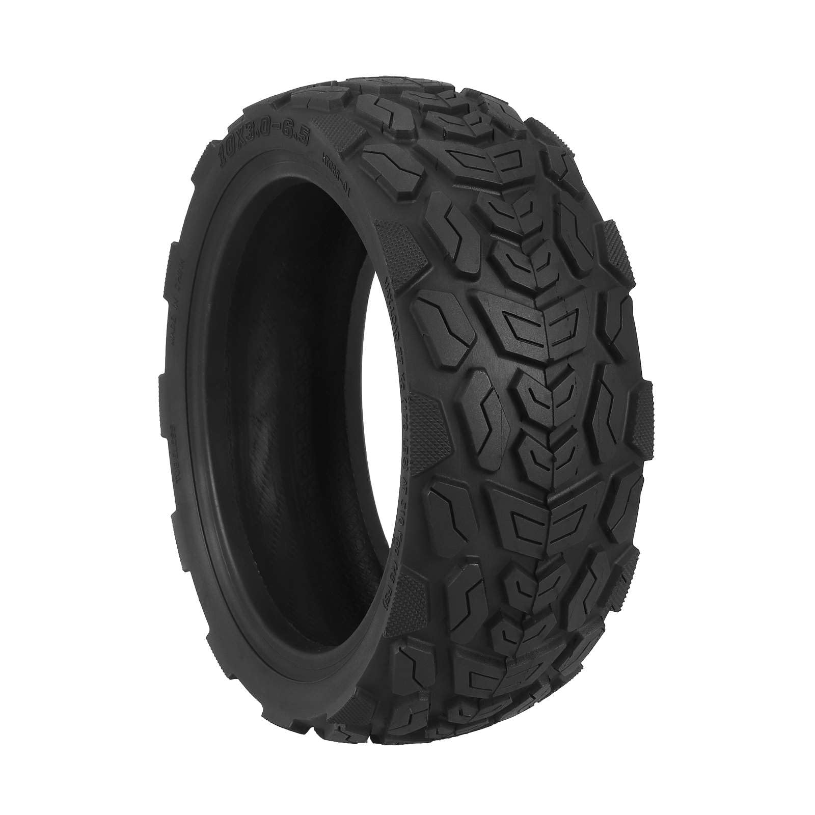 Reifen 10x3.0-6.5 Zoll Offroad Tubeless für Ausom L2, L2 Max, DT2 Pro E-Scooter, Rutschfester Geländereifen Schlauchlos, Starkes Profil für Schotter & Waldwege (1 Stück)