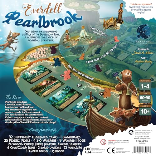 Image of Everdell: Pearlbrook 2nd Edition Expansion | Strategic Board Game Add-On | Solo & Multiplayer | Ages 10+ | 1-4 Players | 60-90 Minutes Playtime