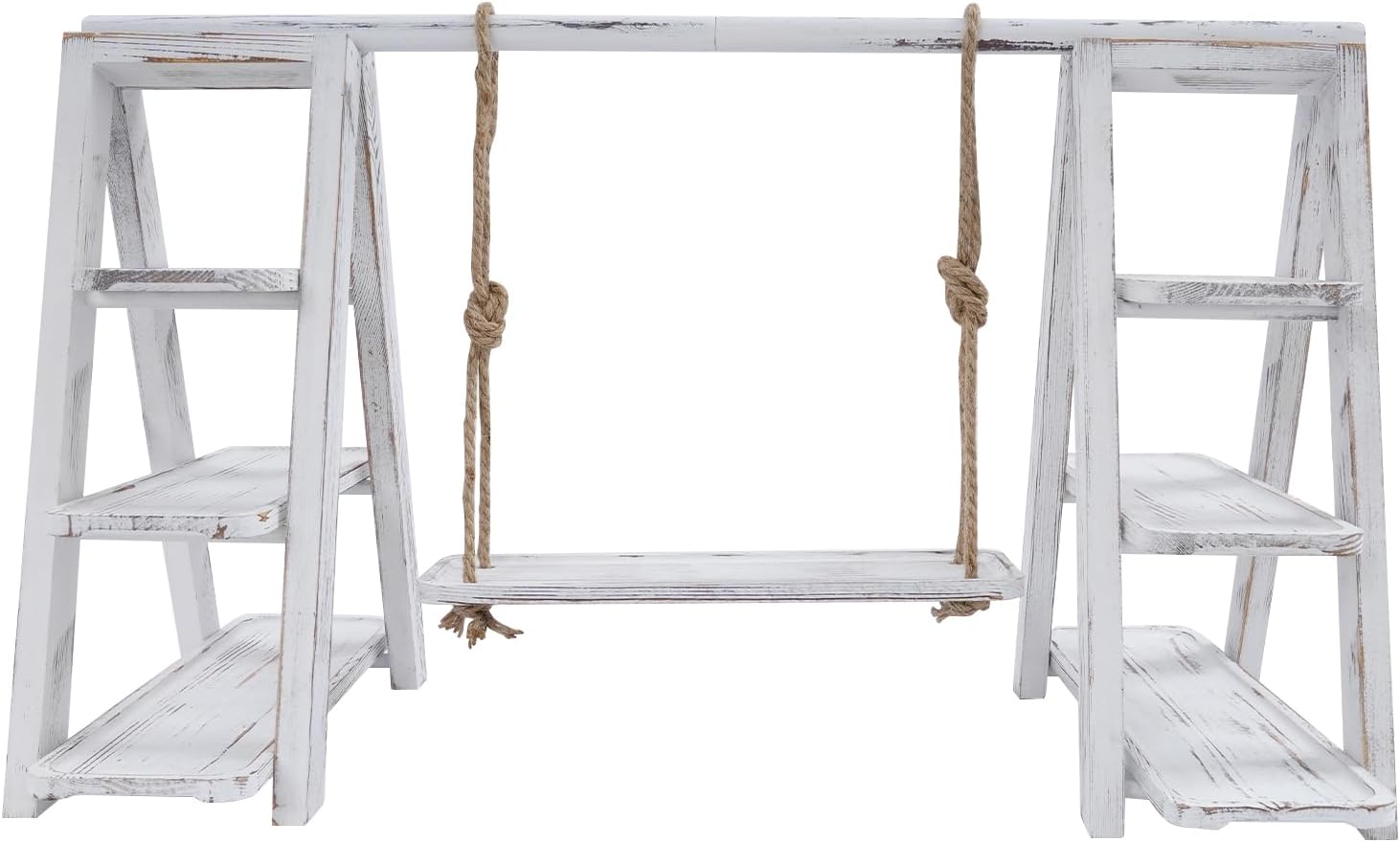 3 Tier Cupcake Stand, Table Display Set with Removable Trays and Adjustable Swing Plate, Countertop Display Serving Ladder Stand for Cake Snack Fruit Chips Bread Centerpieces Catering