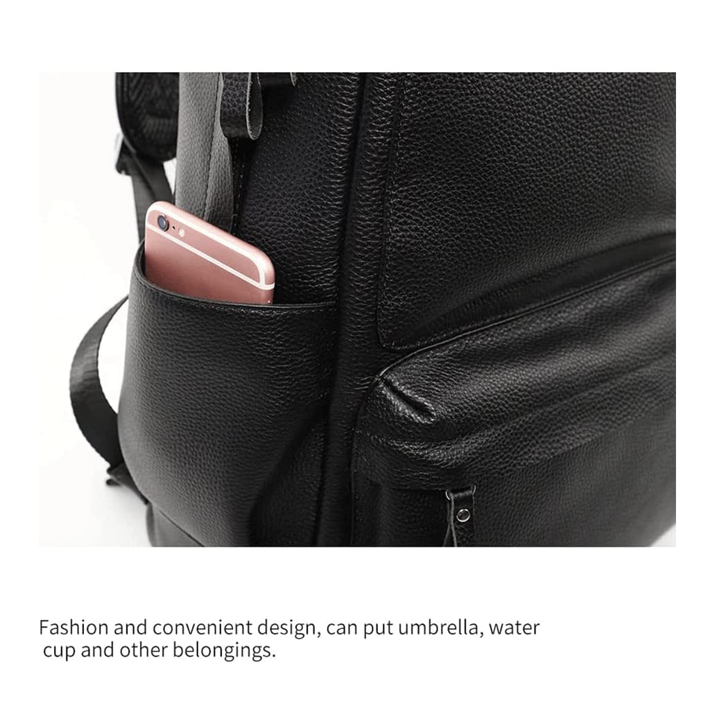 Skórzany plecak Lederen Backpac Vintage Dagrugzak 15,6-inch Lederen Laptop Rugzak Tote Waterdichte Rugzak Voor Reizen En Zaken Wysoka pojemność