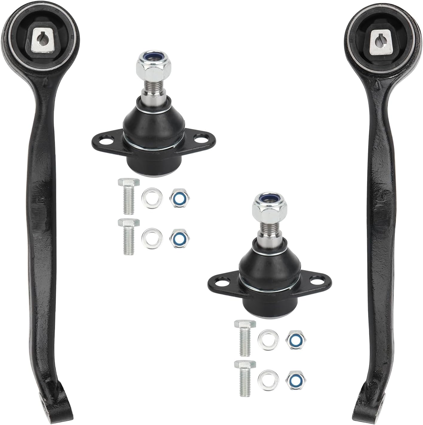 IRONTEK 4pcs Front Lower Control Arm Ball Joint for BMW 2006 325xi/330xi, 2013 328i/335i xDrive(Coupe), 2009-12 328i/335i xDrive, 2007-08 328xi/335xi, 13-15 X1, Suspension Kit MS101107 MS101106 K80678