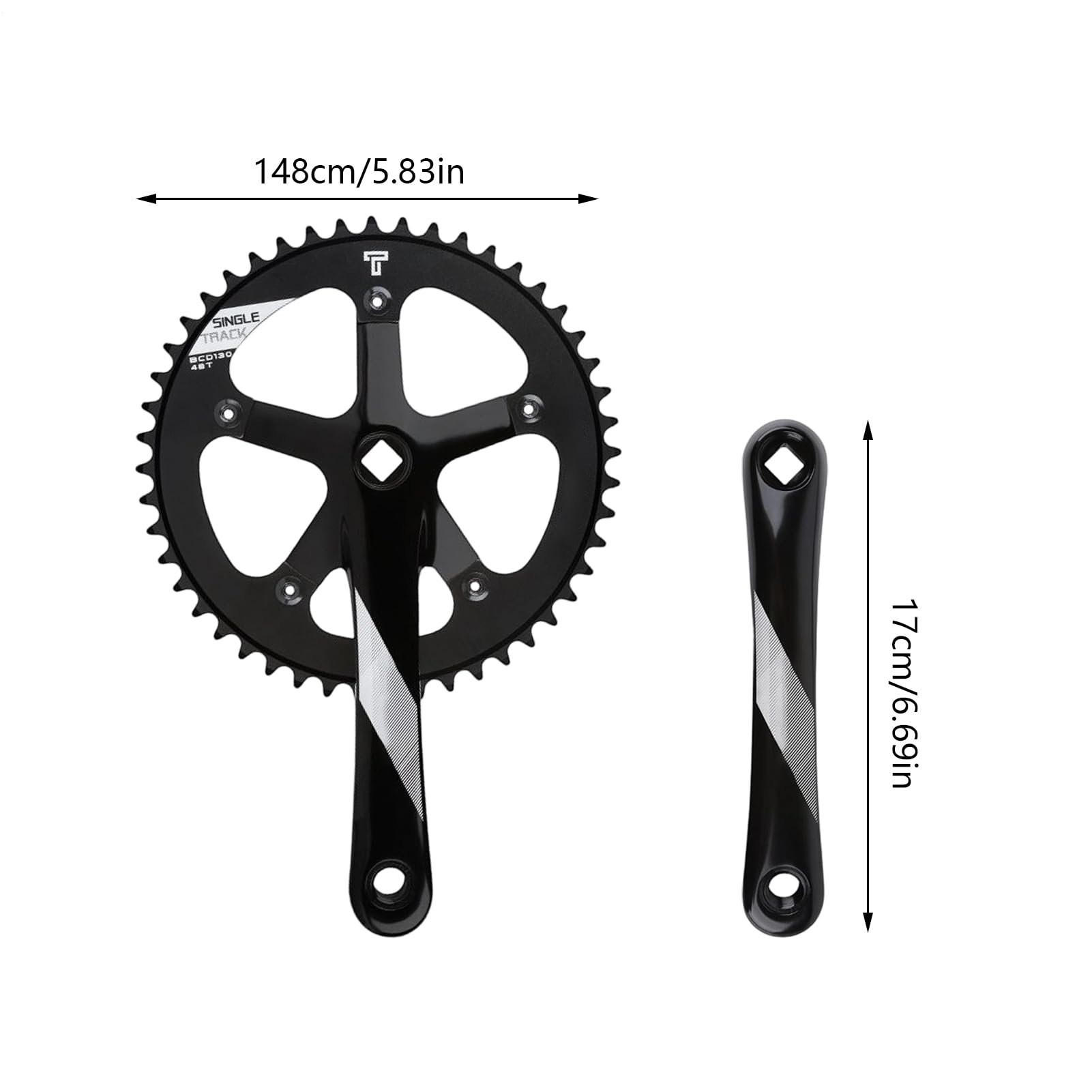 Zestaw korbowy do roweru szosowego, ogólne akcesoria rowerowe, profesjonalny zestaw korbowy ze stopu aluminium do wyścigów szosowych, dojazdów do pracy, codziennej jazdy po szlakach