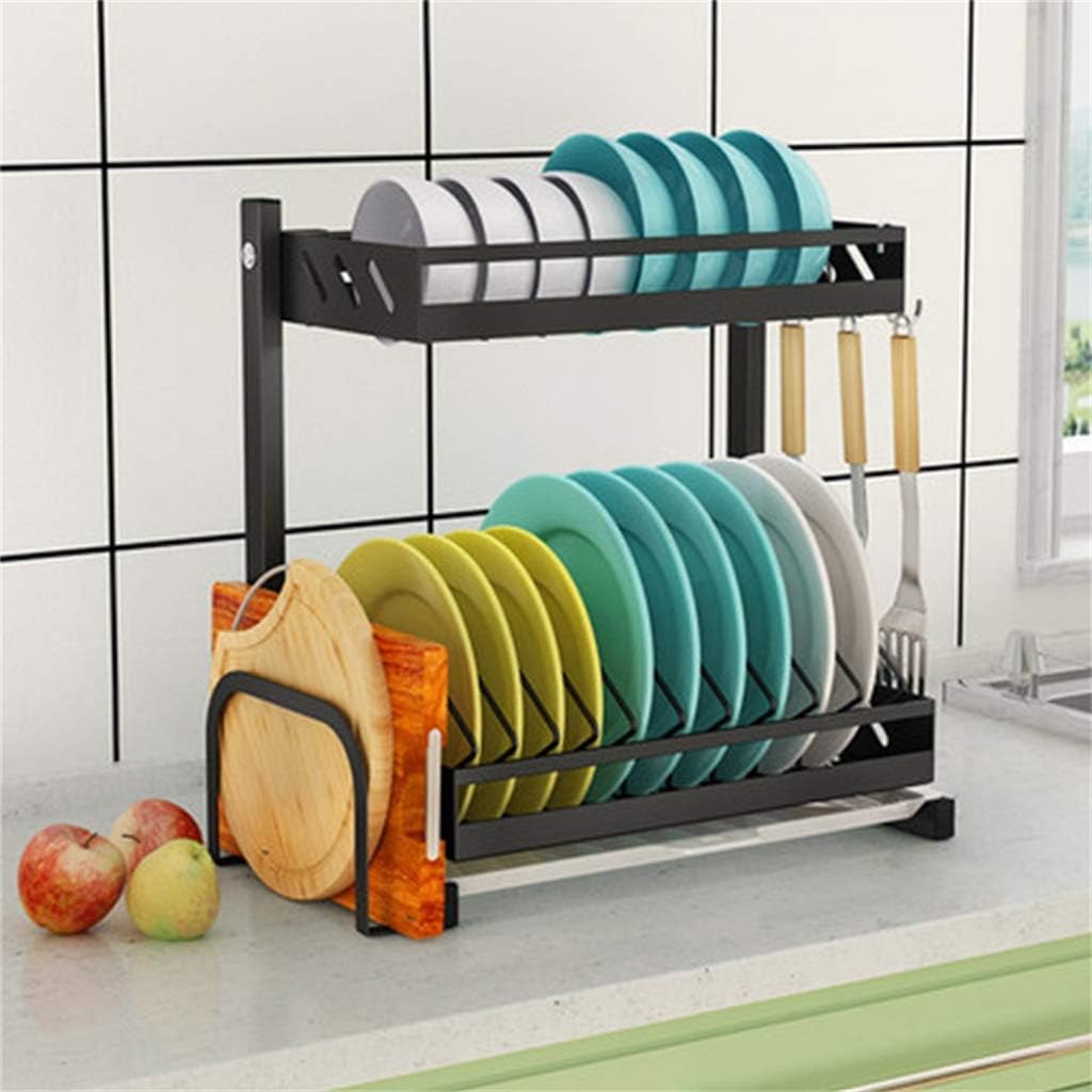 Cutlery Rack Kitchen Supplies Paint Stainless Steel Kitchen Racks Dishes Chopsticks Storage Rack Drain Rack Dish Rack Cutlery Drying Rack (Size : 4)