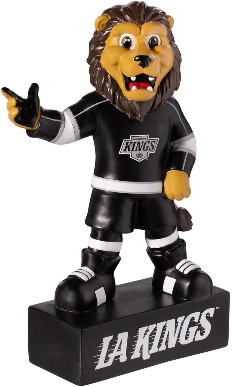Los Angeles Kings Team Mascot Garden Statue, Hand Painted Resin, 12 Inch, Indoor Outdoor Decorative Sports Mascot
