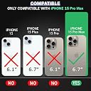 TheGiftKart Ultra-Hybrid Crystal Clear Back Case Cover for iPhone 15 Pro Max | Shockproof Design | Hard Back Cover Case for iPhone 15 Pro Max (PC & TPU, Transparent) gallery image