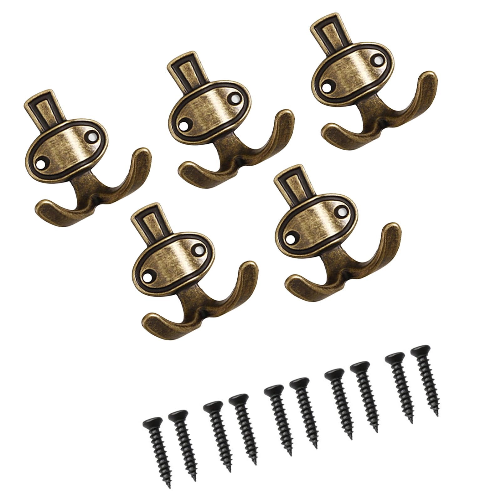 ZEPFJHE Of 5 Modern Simple Wall Hooks Sturdy Alloy Hooks Organizers for Home Organization and Space Saving Small Space Organizers