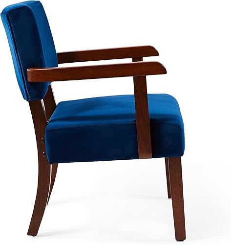 Miniatura 6 de Silla decorativa, sillas de sala de estar de gran tamaño con asiento suave y reposabrazos para sala de estar, comedor, dormitorio, sala de lectura,